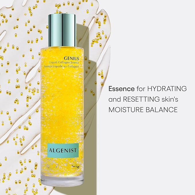 Algenist GENIUS Liquid Collagen Essence - Liquid Collagen Serum with Patented Alguronic Acid to Help Improve Skin Bounce, Elasticity & Radiance (100ml)