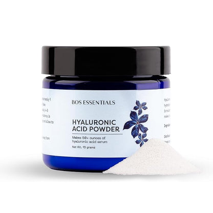 Pure Hyaluronic Acid Powder – 100% Natural, Vegan, U.S.-Made, Makes 50+ oz DIY Anti-Aging Serum – Plumps & Moisturizes for Youthful Skin – ~1,000 kDa