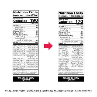Atkins Strong High Protein Shake, Milk Chocolate, 30g Protein, 7g Prebiotic Fiber, 1g Sugar, GLP-1 Support, Muscle & Gut Health Support Complex, 12 Count