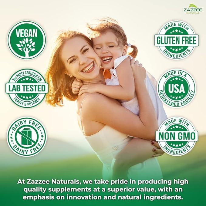 Zazzee Myo-Inositol Powder, 6 Month Supply, 183 Servings, 2000 mg per Serving, Free Scoop for Exact Dosage, 12.91 Ounces, Certified Kosher, 100% Pure, Fertility & Reproductive Support, Made in the USA