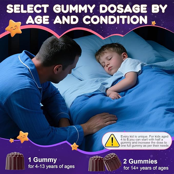 Magnesium Gummies Supplement for Kids 4+: Organic Chewable Supplement with Citrate Magnesium VitaminB6 D3 Zinc L-Theanine - Extra Strength Zzz Aid Overall Health Support for Kids(120Count)