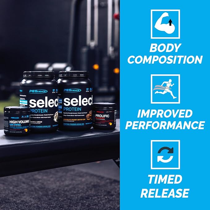 PEScience Select Protein Powder, Whey and Casein Blend, Lean Protein Powder for Women and Men, Low Calorie, Low Carb, Keto Friendly, Gluten Free, Frosted Sugar Cookie - 55 Servings