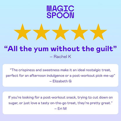 Magic Spoon Treats - 16 High Protein Bars, Chocolate Peanut Butter - High Protein Gluten Free Snack - Sugar & Gluten Free Free Protein Cereal Bar - Low Carb & Keto Friendly - Healthy Snacks