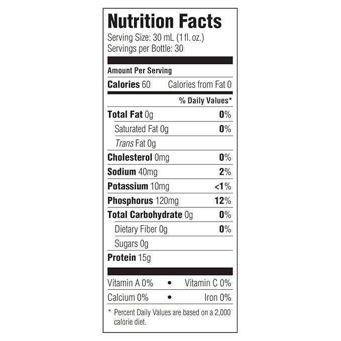 ProSource NoCarb Liquid Protein, Neutral Flavor, 30 Ounce Bottle - 1/Each