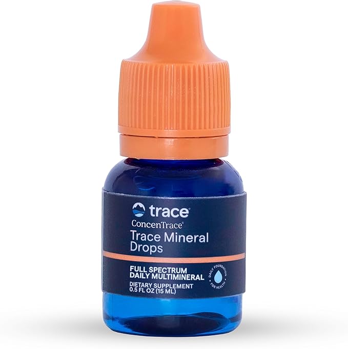 Trace Minerals ConcenTrace Trace Mineral Drops | Supports Energy, Digestion, Bone Health & Hydration, 70+ Ionic w/Magnesium, Chloride & Potassium | Keto, Vegan & Non-GMO | 6 Servings