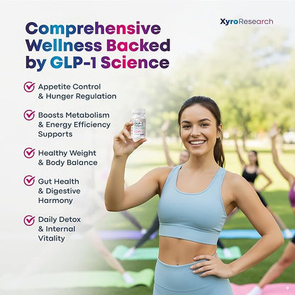 GLP-1 Support Weight Loss Probiotic Supplement - Women Men Natural Appetite Suppressant Metabolism Booster Healthy Gut Support - GLP1 Support for Hunger Control Curb Cravings & Fat Burn