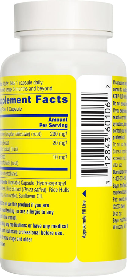 Midol Supplements Peace Out PMS, PMS Support Supplement, Formulated with Chasteberry to Help Ease Breast Tenderness & Mild Mood Changes, Also with Ginger Powder & Valerian Extract, 30 Count
