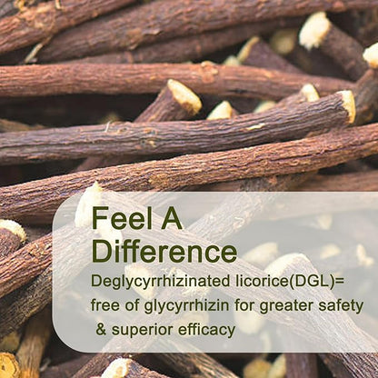 DGL Gummies | Licorice Root Extract, 400mg DGL | Supports Digestive Health | Vegan and Gluten-Free | Delicious Berry Flavor, 60 Gummies (1)