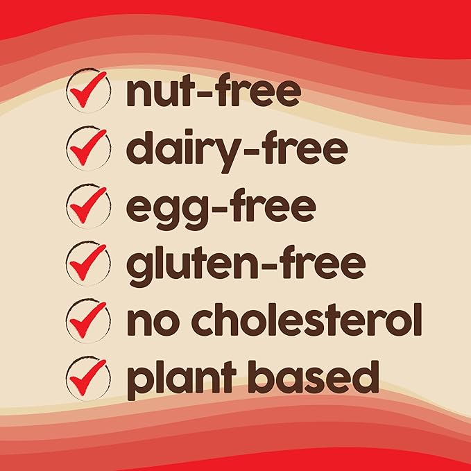 No Nuts! Protein Bar Variety Pack – 12 Count | Nut-Free & School-Safe | Chocolate Chip, Caramel Mocha, Cinnamon Roll & Blueberry Vanilla | Dairy-Free, Vegan, Non-GMO, Organic, Kosher