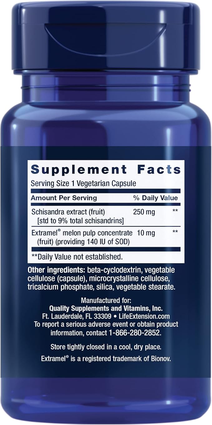 Life Extension Liver Efficiency Formula, Supports Healthy Liver Function at The Cellular Level and Optimal Levels of antioxidants in Liver Metabolism, Gluten-Free, Non-GMO, Vegetarian, 30 Capsules
