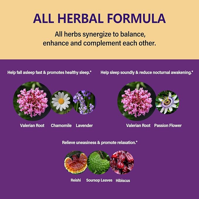Valerian Root Sleep Support Drops, Natural Herbal Supplement Tincture with Passion Flower and Chamomile Extract for Better Sleep & Relaxation. 2oz