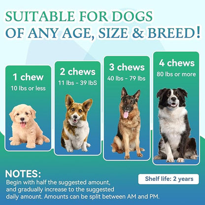 Joint Supplement for Dogs - Dog Joint Supplement Glucosamine Hip and Joint Chondroitin Chews Treats for Dogs with MSM Lipid Mussels Vitamins Dog Joint Support for All Breed 200pcs