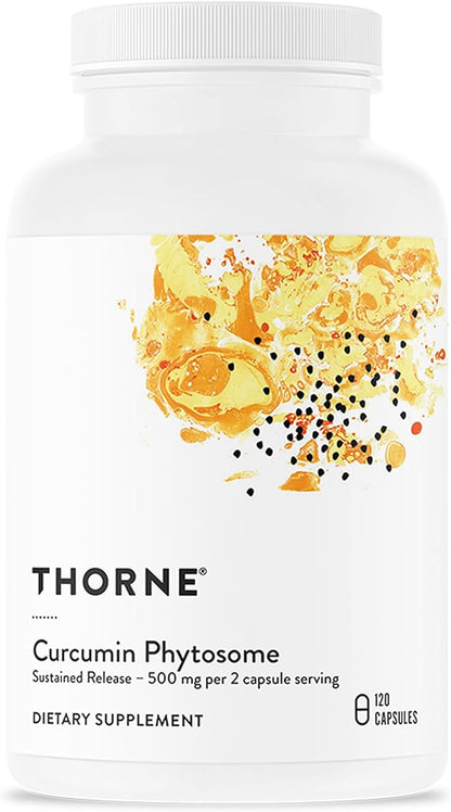 THORNE - Curcumin Phytosome 500 mg (Meriva) - Sustained Release, Clinically Studied - Supports Healthy Inflammatory Response in Joints, Muscles, GI Tract, Liver, Brain & Nerves* - 60 Servings