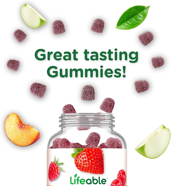 Lifeable Lutein and Zeaxanthin Gummies | Great Tasting Lutein and Zeaxanthin Supplements for Eyes | Vegan and Non GMO Eye Health Gummies | 60 Count