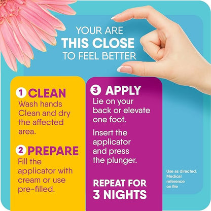 Lagicam 3 Day Yeast Infection Treatment for Women, Start Working on The 1st Day, Miconazole Nitrate, Antifungal Vaginal Cream for Itching and Irritation, 3 Disposable Applicators & Cream (Pack of 2)