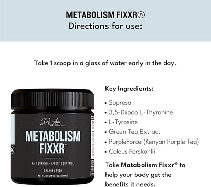 Metabolism Support by Dr. Amie | Orange Crush Flavor | 30 Servings