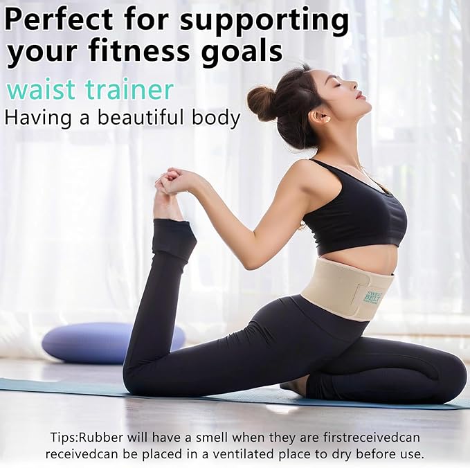 Lisacool Waist Trainer for Women,Waist Sweat Band for Women,Belt for Weight Loss, Belly Band,Stomach Wrap Lumbar Support