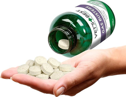 Vet's Best Gas Busters Dog Supplements - Gas, Bloating, Constipation Relief and Digestion Aid for Dogs - 90 Chewable Tablets, (Pack of 2)