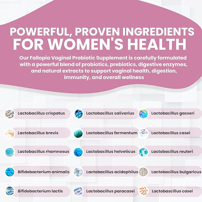 Probiotics for Women with Prebiotic Cranberry d Mannose Digestive Enzymes & Hibiscus 34 Strains 100 Billion CFU Feminine Care Supplement for Vaginal Gut Urinary Health and pH Balance Support
