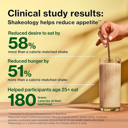 BODi Shakeology 0g Added Sugar Plant Based Protein Powder Blend, Gluten-Free Shake with Vitamins and Minerals – Helps Support Healthy Weight Loss, Lean Muscle, Tropical Strawberry - 14 Servings