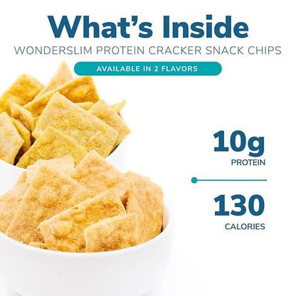 WonderSlim Protein Snack Chips, Honey Mustard, Low Fat & Gluten Free (10ct)