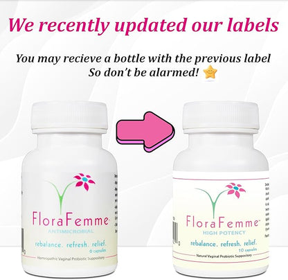 pH Vaginal Probiotics Suppository - Supports pH Balance of Yeast & Bacteria for Feminine Freshness. Supports Restoration of Healthy Vaginal Flora & Vaginal Odor Management