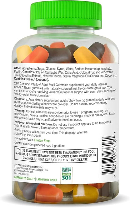 21st Century Vitajoy vitamin fruit flavors, Cherry and Strawberry, 120 Count