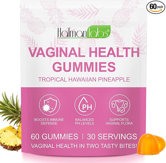 Vaginal Probiotics for Women,Ph Balance for Women,Feminine Balance Gummies,Womens Probiotic Vaginal Vitamins Supplement,Improve Immune,Promote Vaginal Health - 60 Pineapple Gummies