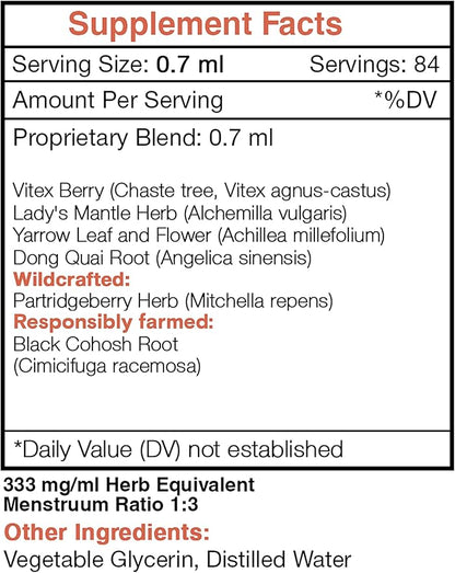 Secrets of the Tribe - Cycle Regulator, Menstrual Cycle Support, Herbal Supplement Blend Drops Alcohol-Free Liquid Extract (2 fl oz)