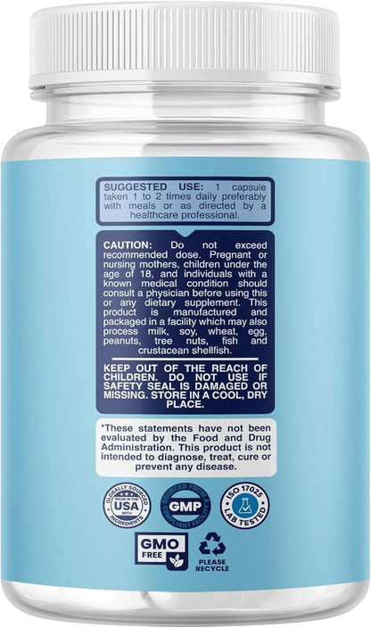 Water Retention Pills for Women & Men - Herbal Diuretic Supplements - Fluid Retention Supplement with Dandelion Leaf Extract & Green Tea for Bloating Relief - Pills for Leg & Feet Swelling - 60 Count