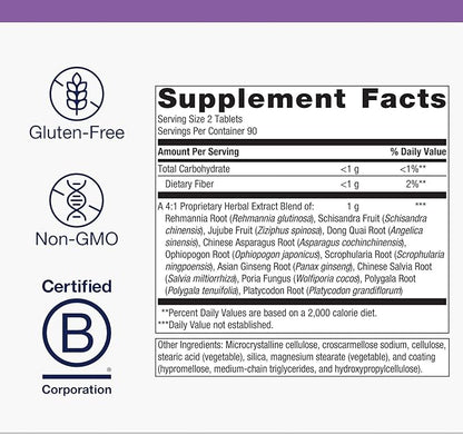 Metagenics Serenagen Supplement - Herbal Stress Management with Asian Ginseng & Chinese Herbs - Supports Calm, Focus, Energy & Sleep* - Non-GMO, Gluten-Free, Vegetarian - 180 Tablets