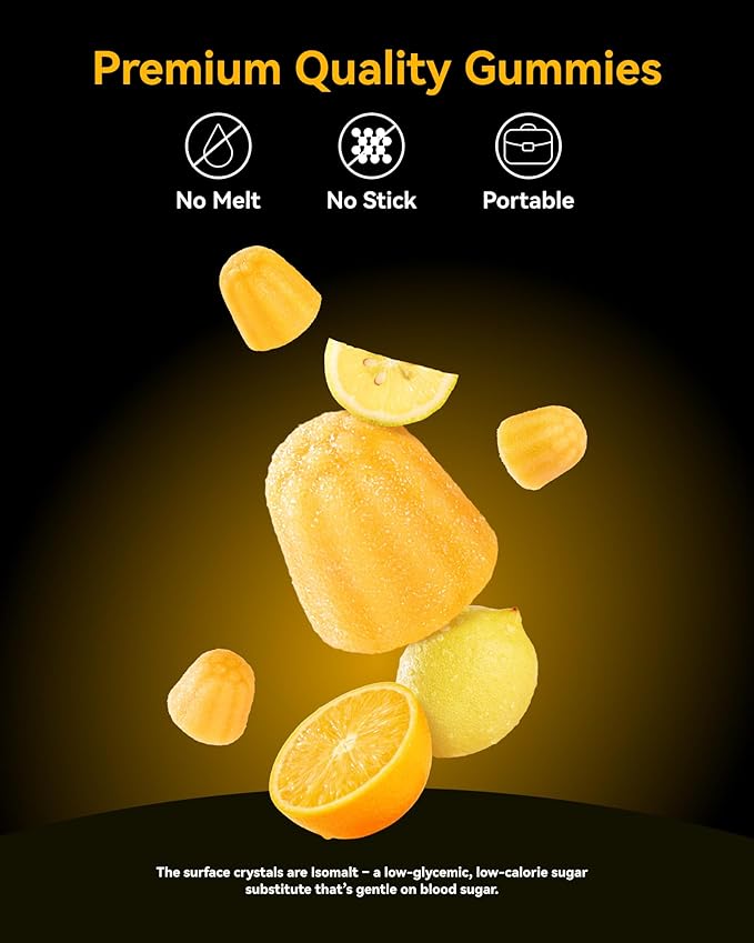 Inner Brightness Creatine Monohydrate Gummies for Men & Women 5000 mg, 3rd Party Tested, Creatine Chews for Muscle Growth, Strength & Energy Support, Sugar Free, Vegan, 120 Count, Orange Lemon