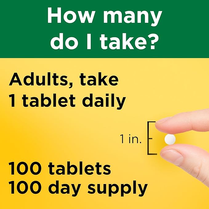 Nature Made Magnesium Oxide 250 mg, Magnesium Supplements for Men and Women, Support for Muscle, Heart, Bone and Nerve Health, 100 Tablets, 100 Day Supply