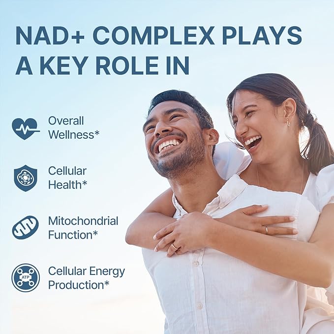 NAD+ Supplement 1600mg Extra Strength - Liposomal NMN Alternative with Resveratrol, Urolithin A, CoQ10, Quercetin & ALA - Mitochondrial Energy & Anti-Aging, Cell Regeneration, 60 Softgels