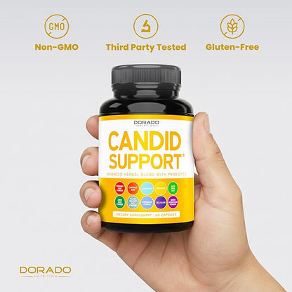 Candida Cleanse Detox (60 Count) Advanced 11-in-1 Formula for Overgrowth Treatment with Candida Killer Complex for Men and Women - Third Party Tested - Made in USA