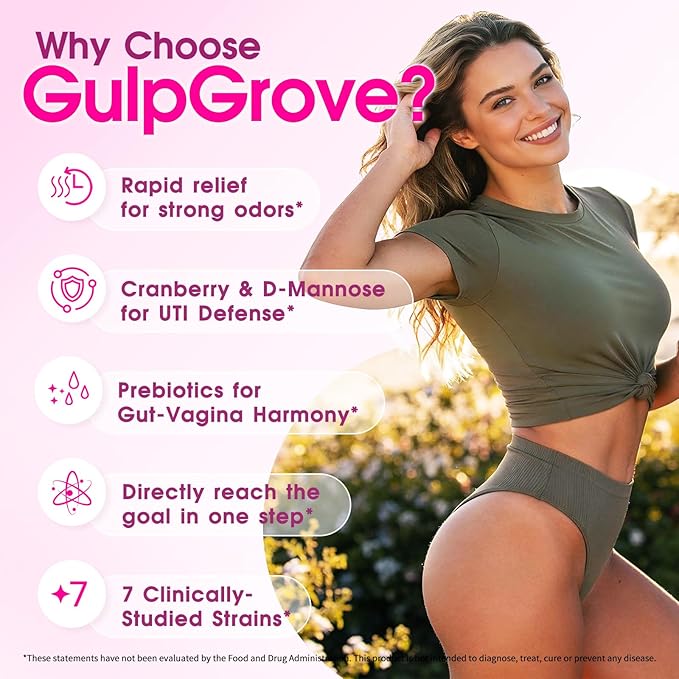 Vaginal Probiotics for Women with Prebiotics & Cranberry - Dr. Formulated Feminine pH Balance Daily Supplement, Supports Vaginal Odor Control & Urinary Tract Health, 30 Servings