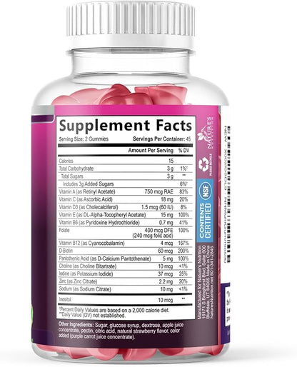 Multivitamin Gummies for Adults - Daily Adult Multivitamins Gummy with Vitamins A, C, D, B12 for Women & Men, Immune Support Gummy Multivitamins Supplement, Adult Multi VIT Vitamin - 90 Gummies