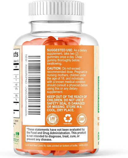Apple Cider Vinegar Gummies - Sugar Free - Apple Cider Vinegar Powder 1000mg Per Serving - Max Strength ACV Gummy Vitamins - B12 & The Mother - Metabolism & Energy Support - Keto & Vegan - 60 Gummies