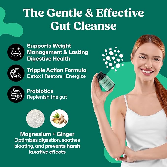 ColonBroom 15 Day Colon Cleanse & Detox Cleanse for Weight Management with Probiotics & Magnesium | Reduce Bloating & Boost Metabolism & Digestion - Effective Gut Cleanser Detox (2 Bottles)