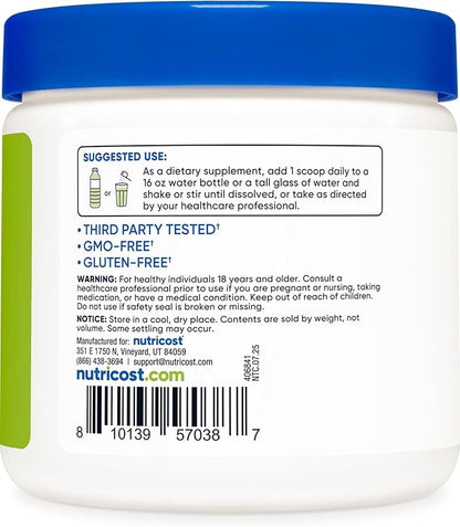 Nutricost Energy Complex (Green Apple) (60 Servings) - Clean Energy Powder, 300g Dietary Supplement