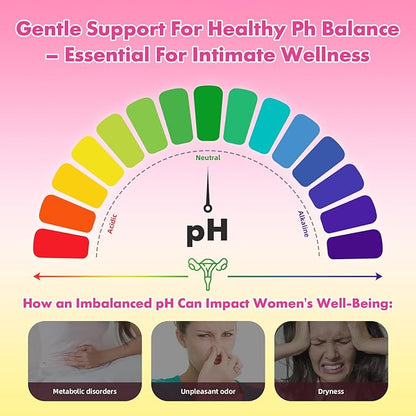Her Juicy Feminine Probiotics Gummies with Slippery Elm & Lactobacillus Blend, Supports pH Balance & Immune Function, Promotes Vaginal Wellness, Pineapple Flavor, 60 Count