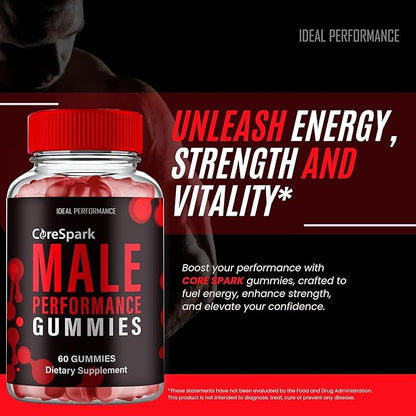 Core Spark Gummies, Official Core Spark Gummies for Men - Maximum Strength Performance, All Natural Support Overall Health & Wellness, CoreSpark Advanced Support Gummy Reviews (2 Pack)