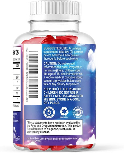 Melatonin Sleep Gummies - 12mg Per Serving - Extra Strength Sleep Support Melatonin Gummy for Adults - Vegan Sleeping Gummy Supplement to Support Restful Sleep - Tasty Berry Flavor - 120 Gummies