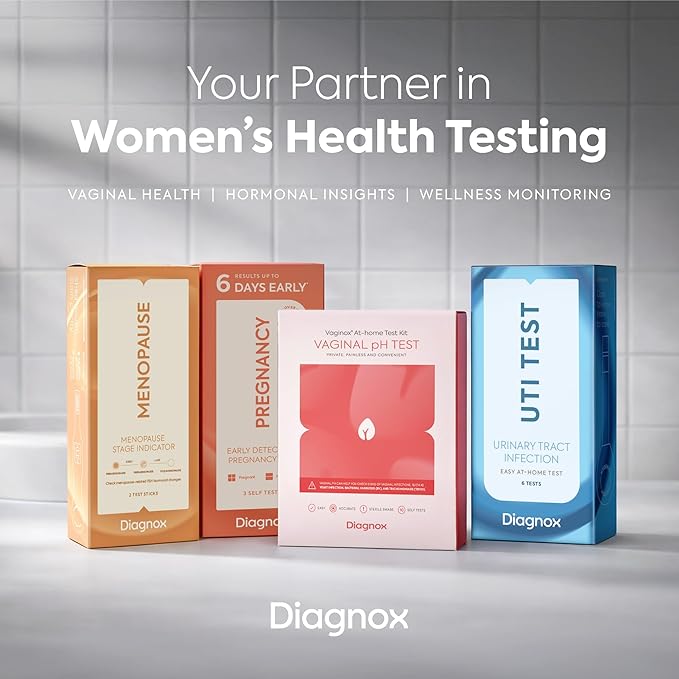 Diagnox Health UTI Test Strips, Early Detecion of Urinary Tract Infections, Quick & Reliable Results in Minutes, Easy to Use At Home UTI Test for Men & Women, 6 Count