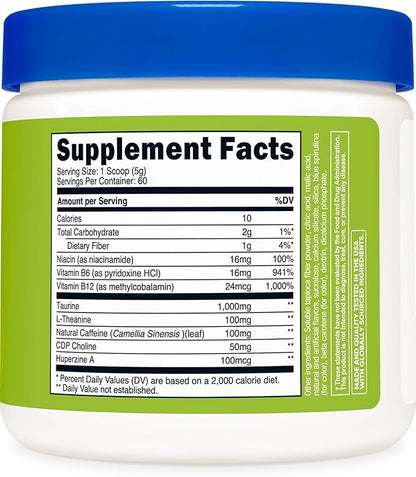 Nutricost Energy Complex (Green Apple) (60 Servings) - Clean Energy Powder, 300g Dietary Supplement