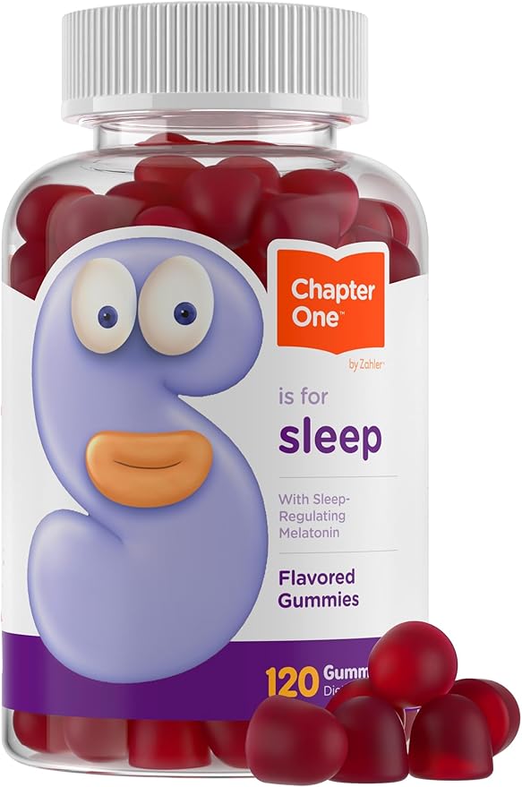 Zahler - Chapter One Sleep Melatonin Gummies for Kids & Adults (120 Flavored Gummies) - 2.5 mg, Kosher, Natural Sleep Support