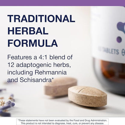 Metagenics Serenagen Supplement - Herbal Stress Management with Asian Ginseng & Chinese Herbs - Supports Calm, Focus, Energy & Sleep* - Non-GMO, Gluten-Free, Vegetarian - 60 Tablets