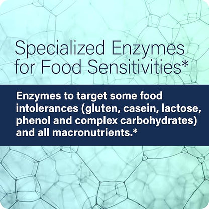 Enzyme Science Intolerance Complex, 90 Capsules Comprehensive Support for Common Digestive Sensitivities Gluten, Casein, Phenol Sensitivities, and Complex Carbohydrates Intolerance Relief