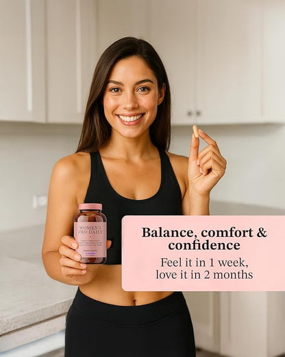 Vitamin Bounty Women's Pro-Daily Vaginal Probiotics - 10 Billion CFU, 5 Strains with Cranberry for Female Vaginal Health - Probiotics for Women pH Balance - Digestive & Urinary Support - 60 Capsules
