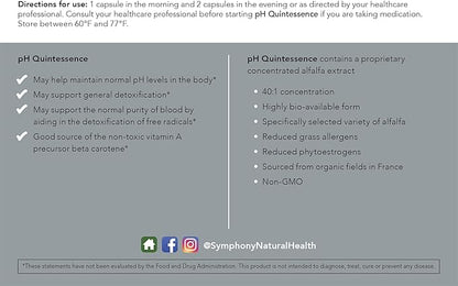 pH Quintessence® – Daily Greens Support for pH Balance & Metabolic Health | 40:1 Alfalfa-Based Formula for Alkalinization, Detoxification & Hormone Metabolism Support (270 Vegan Capsules)